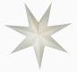 Preview: Baby Meteor Silvercrash white  - Foldable glowing Paperstar with 7 points, 40 cm